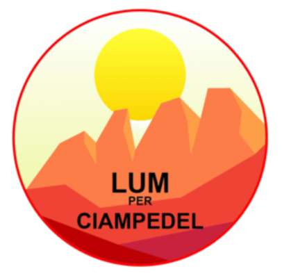 L simbol de la lista »Lum per Ciampedel«.
