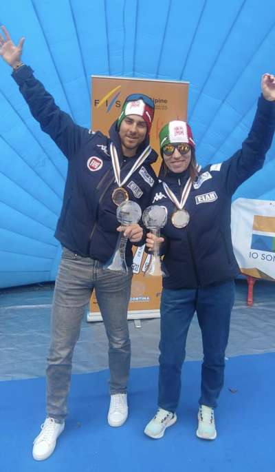 Fabrizio Casal e Chiara Mazzel con la Copa de Spezialità.
