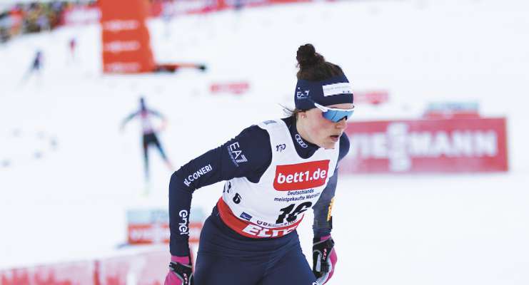 Daniela Dejori pra la garejeda a Oberstdorf.   (Foto: Flavia K.)
