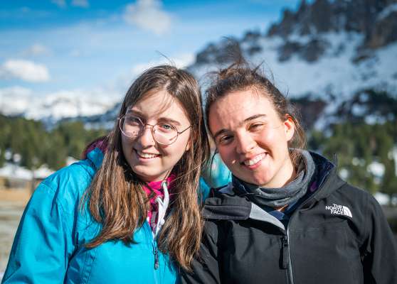 Kathy y Carolina. (Foto: ©Sorvisc ai Jogn Val Badia)
