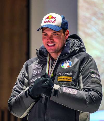 Alex Vinatzer à arjont l miëur resultat te si cariera pra l slalom a Kitzbühel. Foto Diego Moroder 
