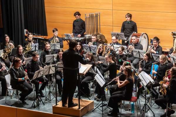 La Val Badia Youth Wind Band sön paladina. (Foto: ©Freddy Planinschek)
